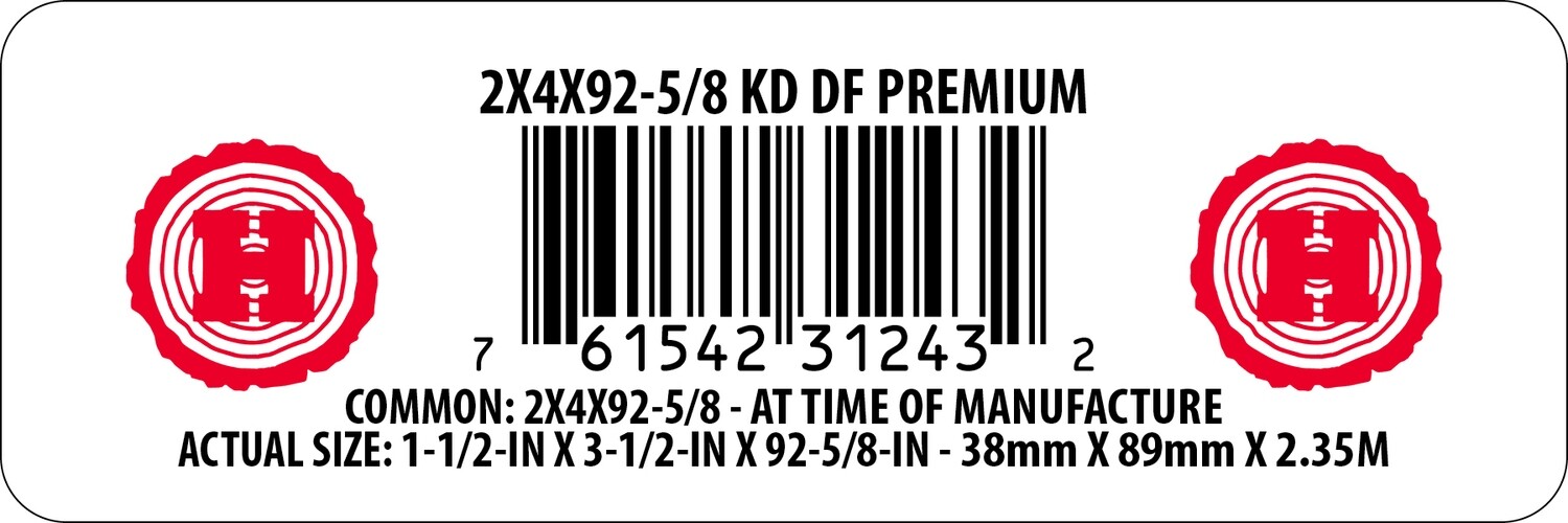 2X4X92-5/8 KD DF PREMIUM - 31243-2