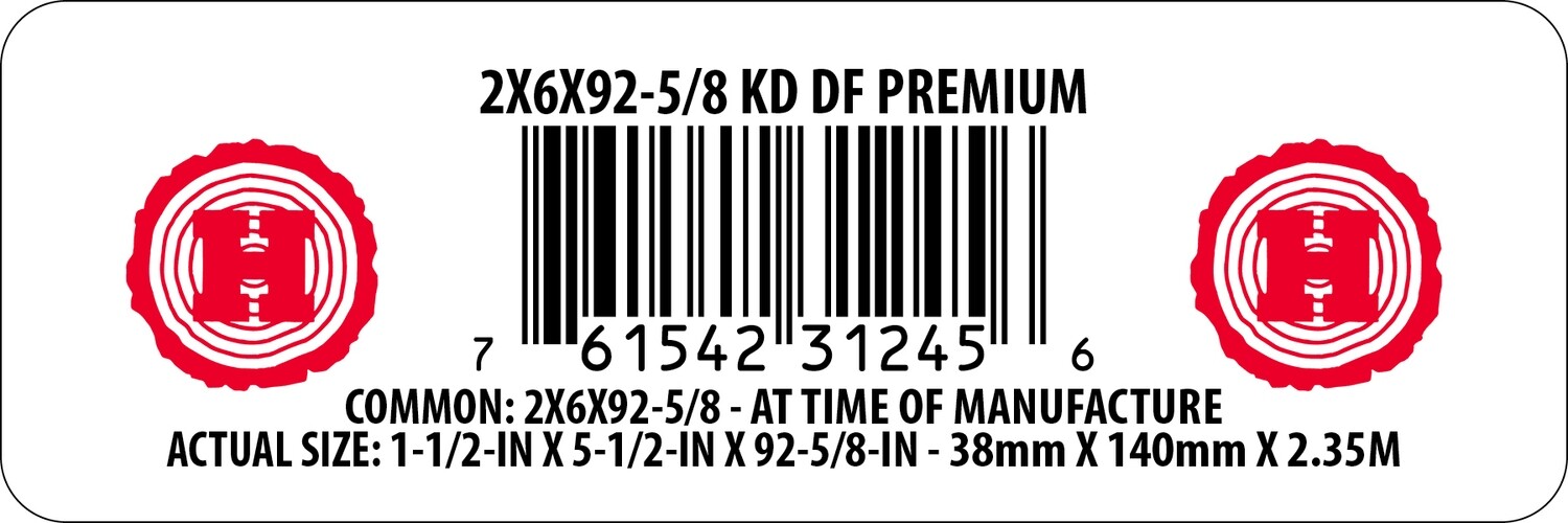 2X6X92-5/8 KD DF PREMIUM - 31245-6