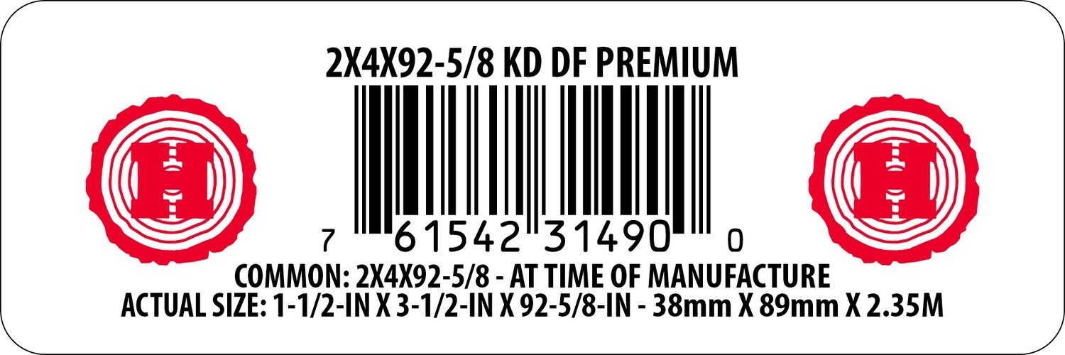 2X4X92-5/8 KD DF PREMIUM - 31490-0