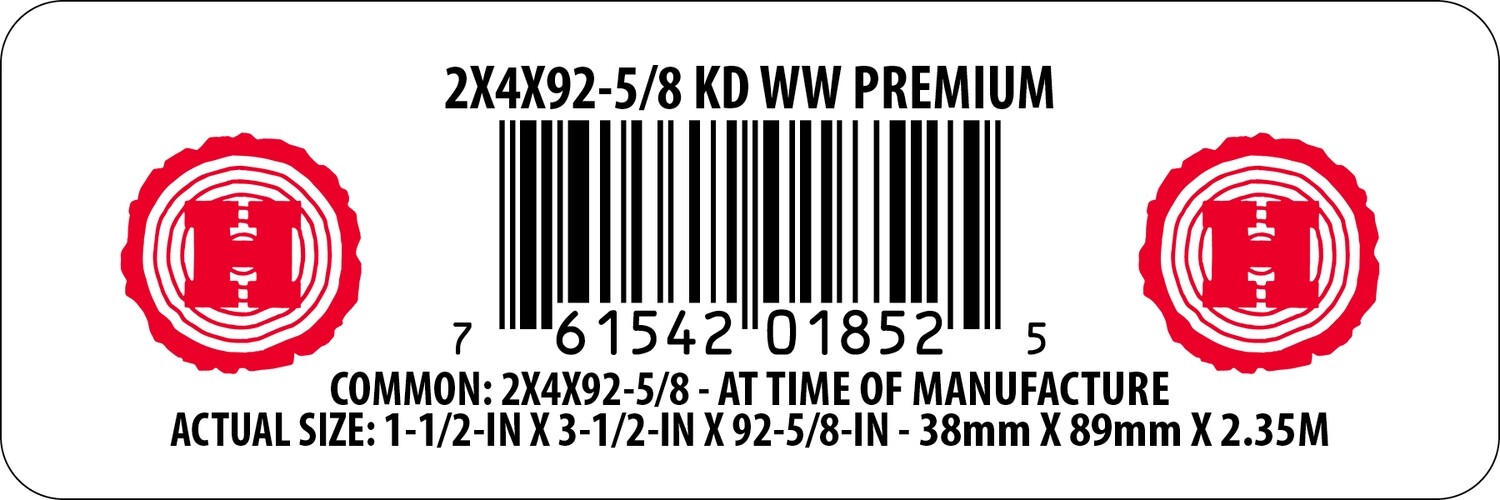2X4X92-5/8 KD WW PREMIUM - 01852-5
