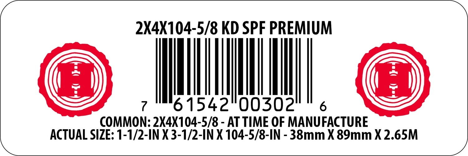 2X4X104-5/8 KD SPF PREMIUM - 00302-6