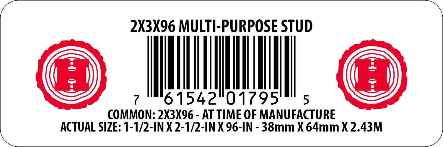 2X3X96 MULTI-PURPOSE STUD - 01795-5