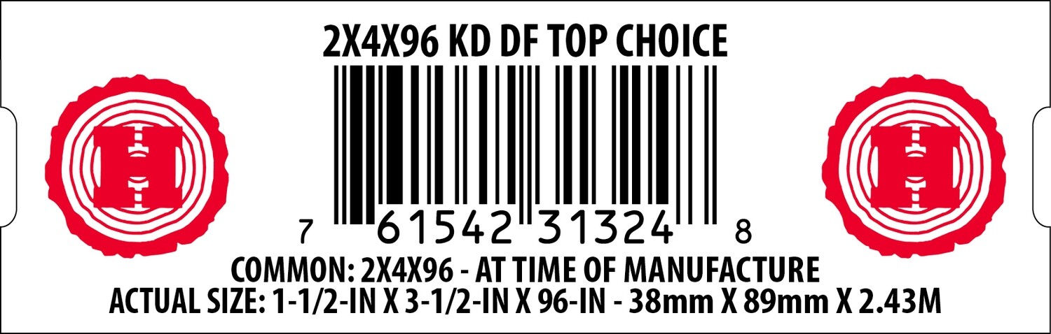 2X4X96 KD DF TOP CHOICE - 31324-8