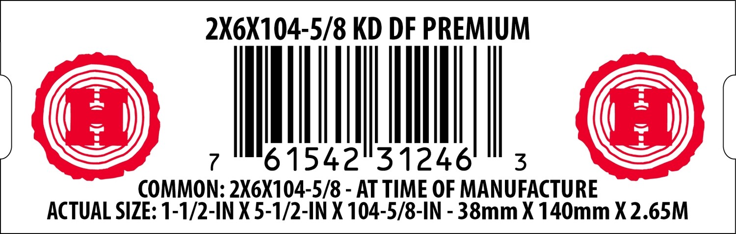 2X6X104-5/8 KD DF PREMIUM - 31246-3