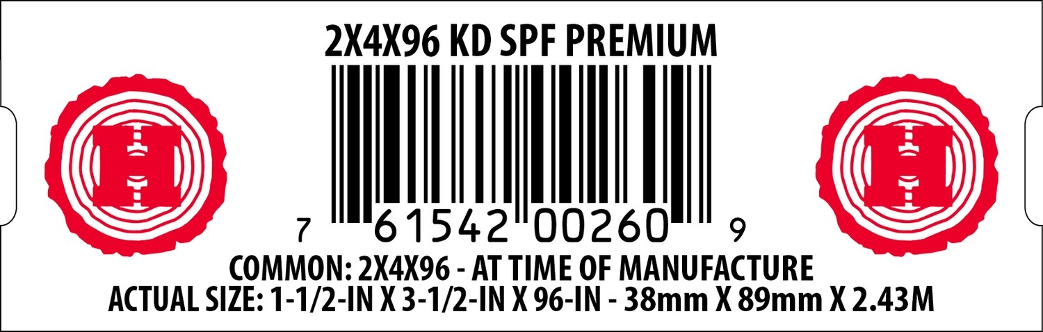 2X4X96 KD SPF PREMIUM - 00260-9