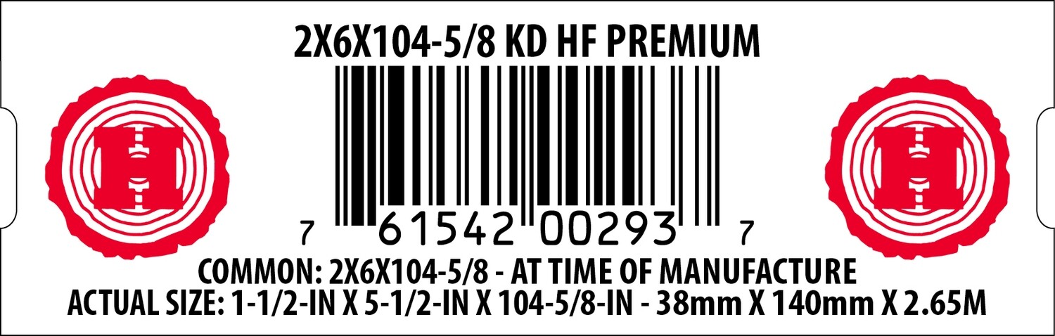 2X6X104-5/8 KD HF PREMIUM - 00293-7