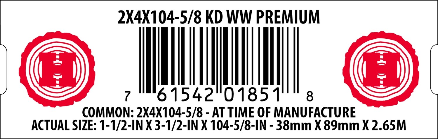 2X4X104-5/8 KD WW PREMIUM - 01851-8