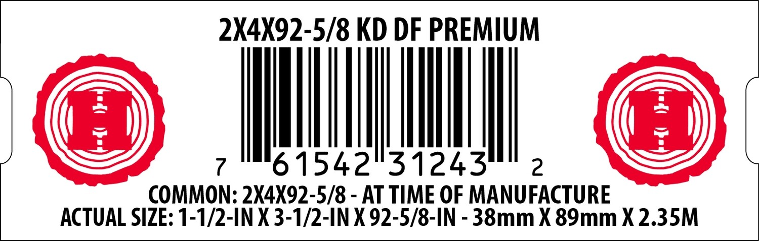 2X4X92-5/8 KD DF PREMIUM - 31243-2