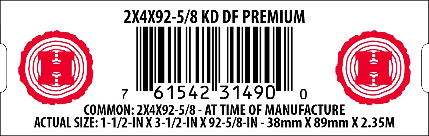2X4X92-5/8 KD DF PREMIUM - 31490-0