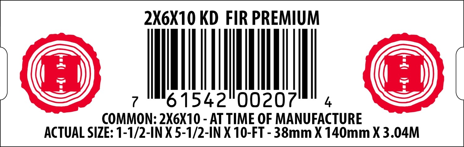 2X6X10 KD FIR PREMIUM - 00207-4