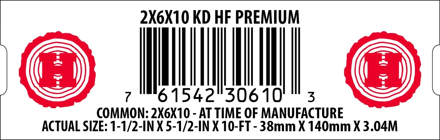 2X6X10 KD HF PREMIUM - 30610-3