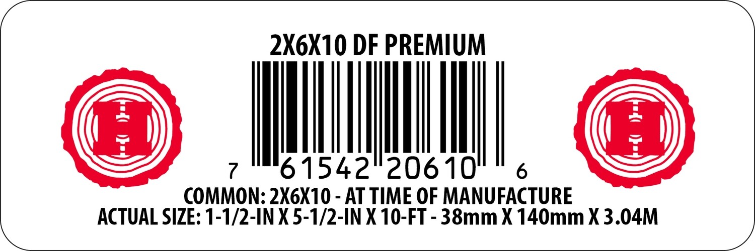 2X6X10 DF PREMIUM - 20610-6