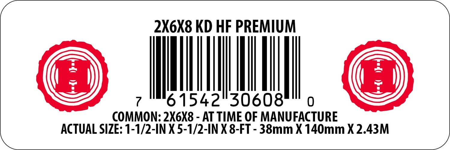 2X6X8 KD HF PREMIUM - 30608-0
