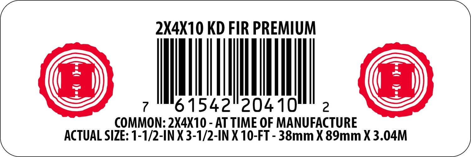 2X4X10 KD FIR PREMIUM - 20410-2