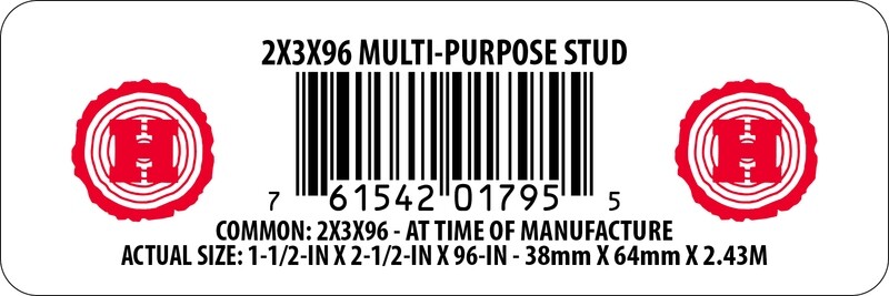 HAMPTON LABELS SELECT CUT - 1,000 Per Roll - Order Per Roll