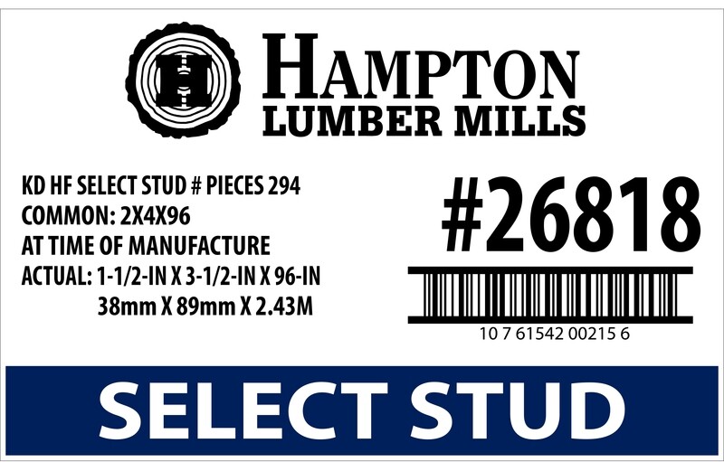 HAMPTON SELECT STUD PLACARDS - 500 Per Roll - Minimum Order Quantity 2 Roll