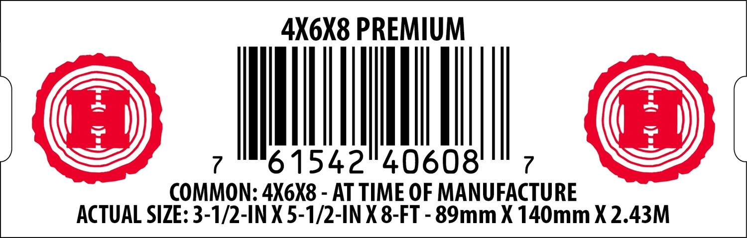 4x6x8 Hampton End Tag - 40608-7