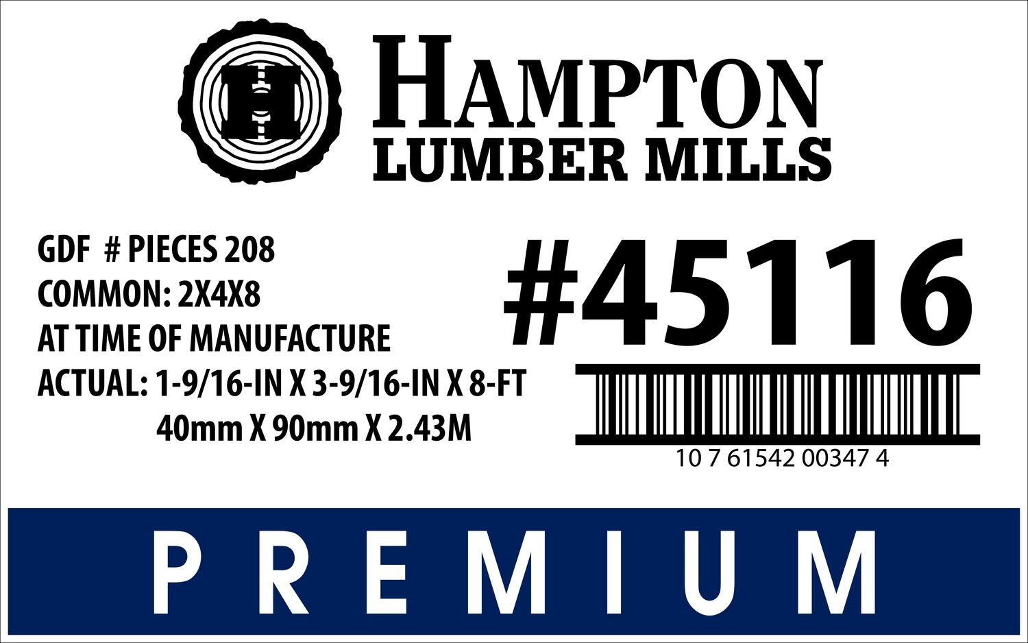 2x4x8 Lowe's Top Choice Placard - 00347-4