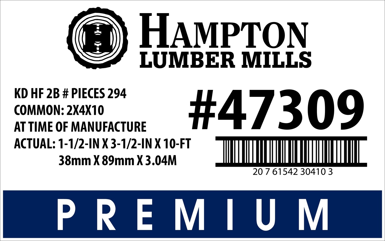 2x4x10 Lowe's Placard - 30410-3