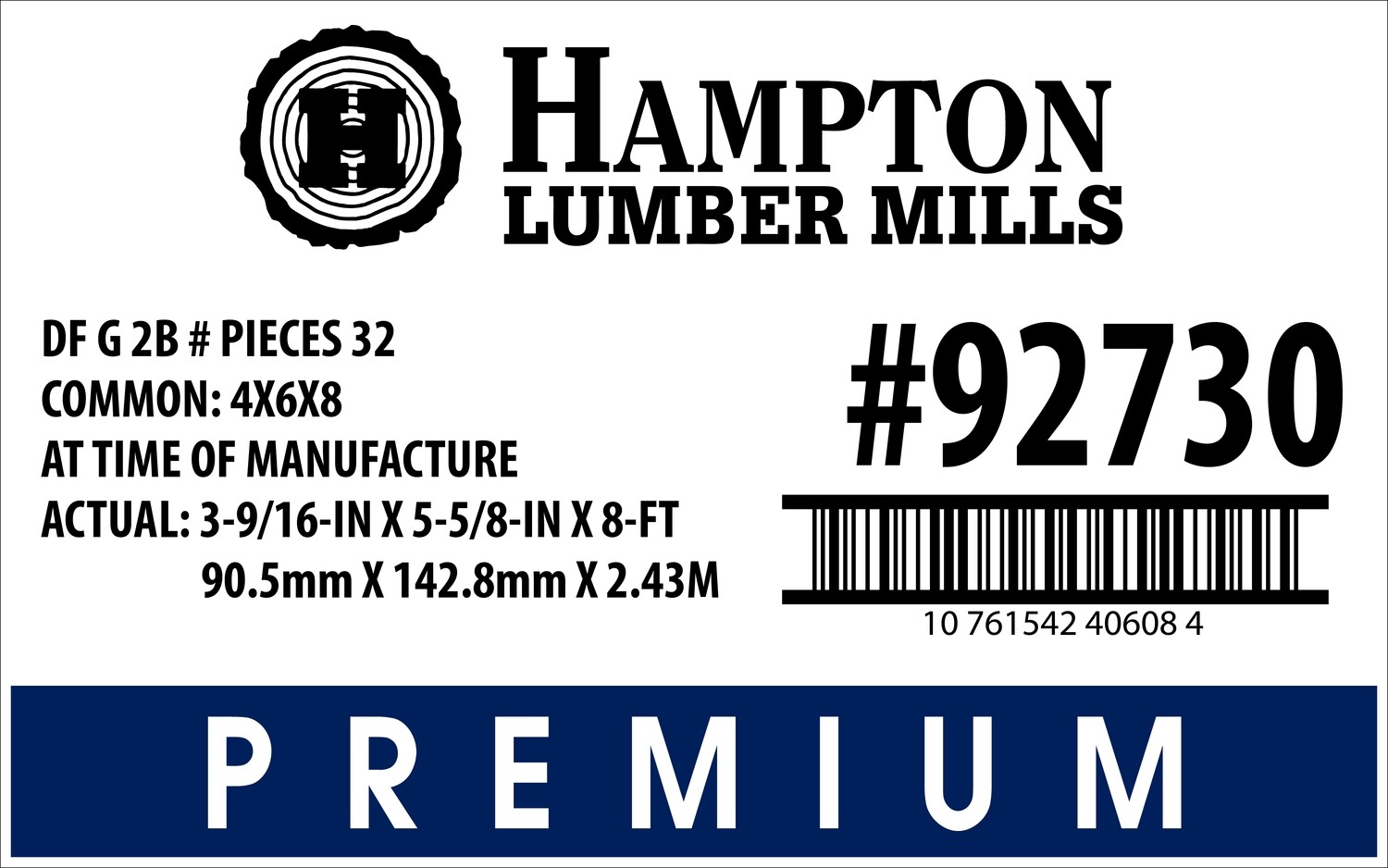 4x6x8 Lowe's  Placard - 40608-4