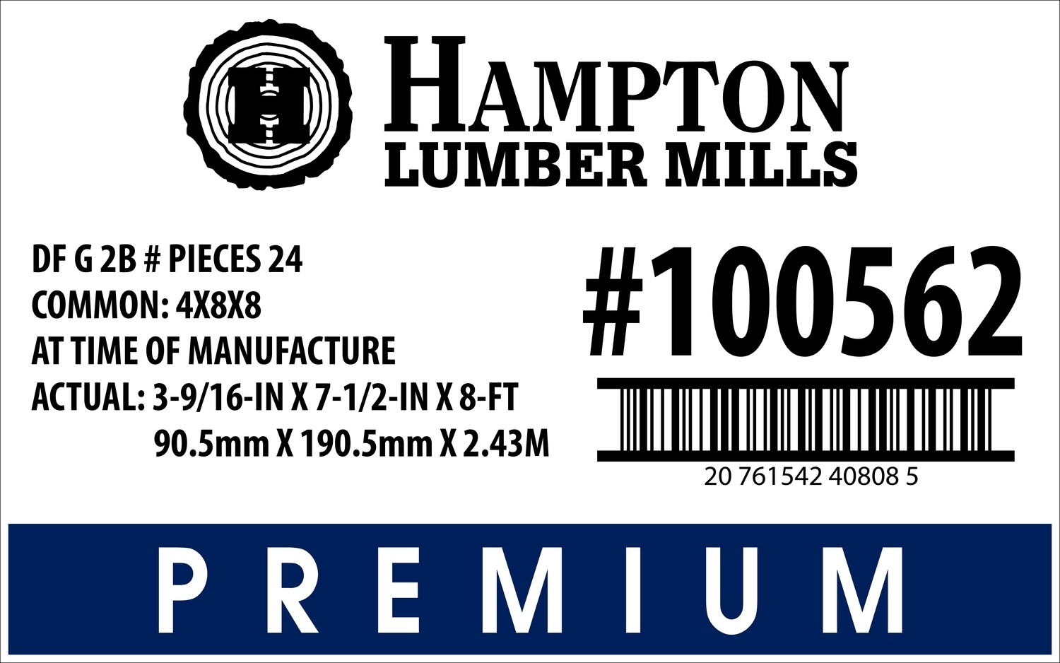 4x8x8 Lowe's  Placard - 40808-5