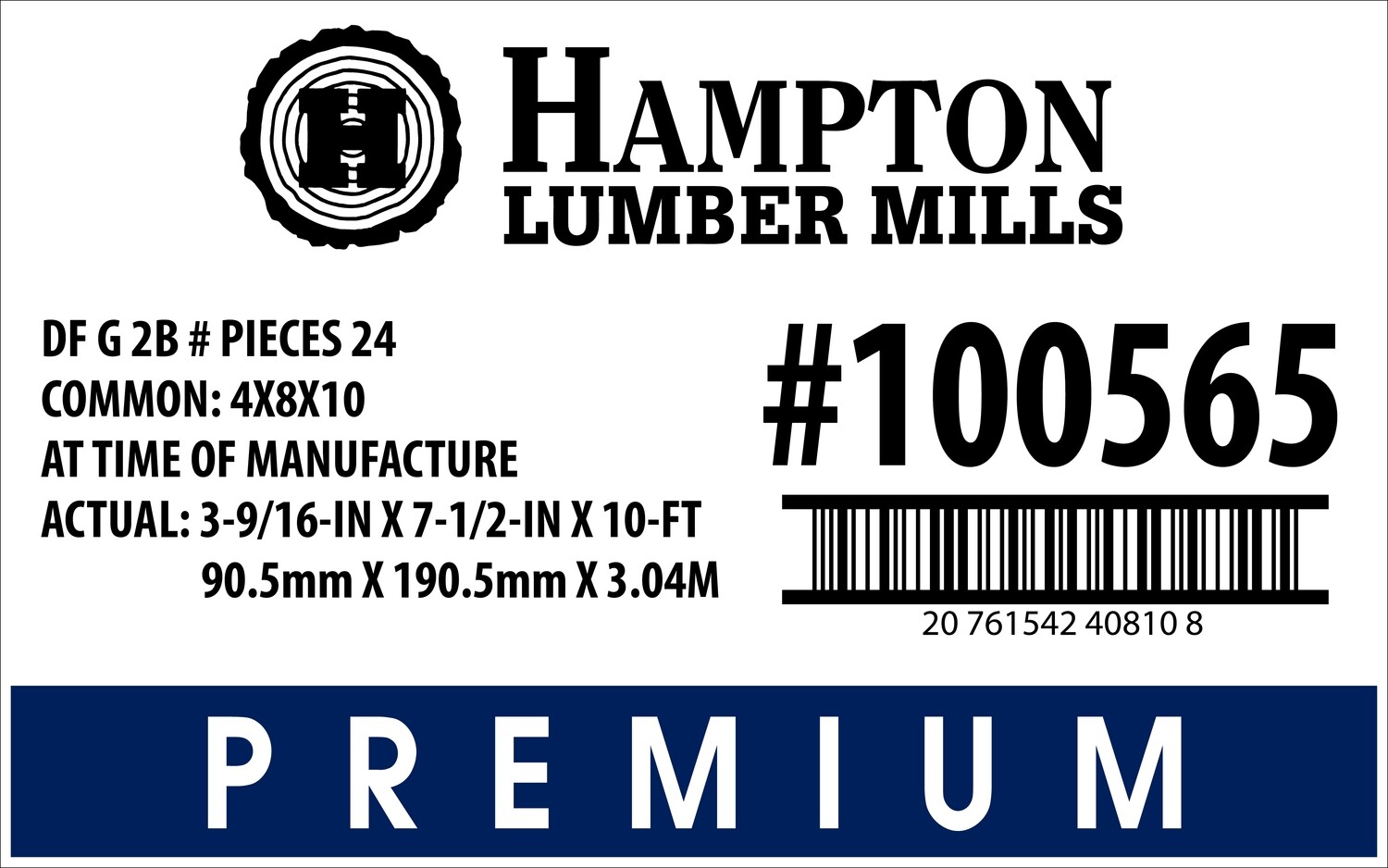 4x8x10 Lowe's  Placard - 40810-8