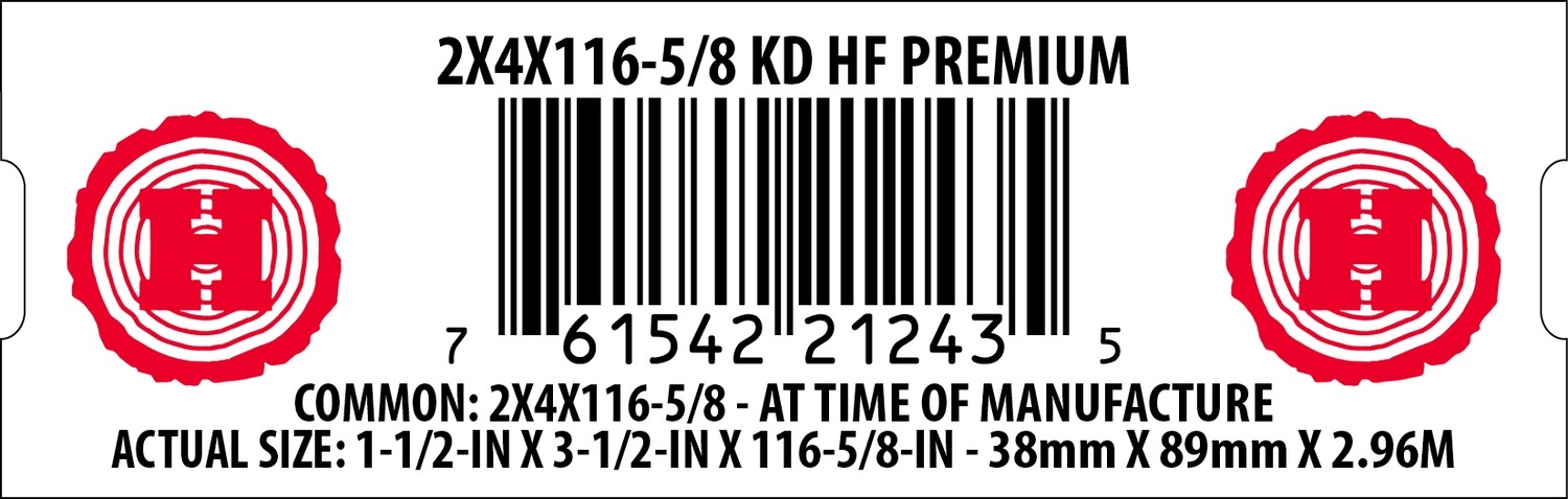 2X4X116-5/8 KD HF PREMIUM - 21243-5