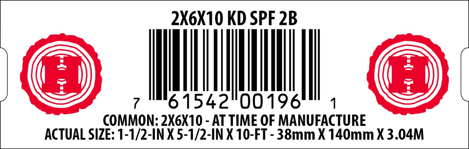 2X6X10 KD SPF 2B - 00196-1
