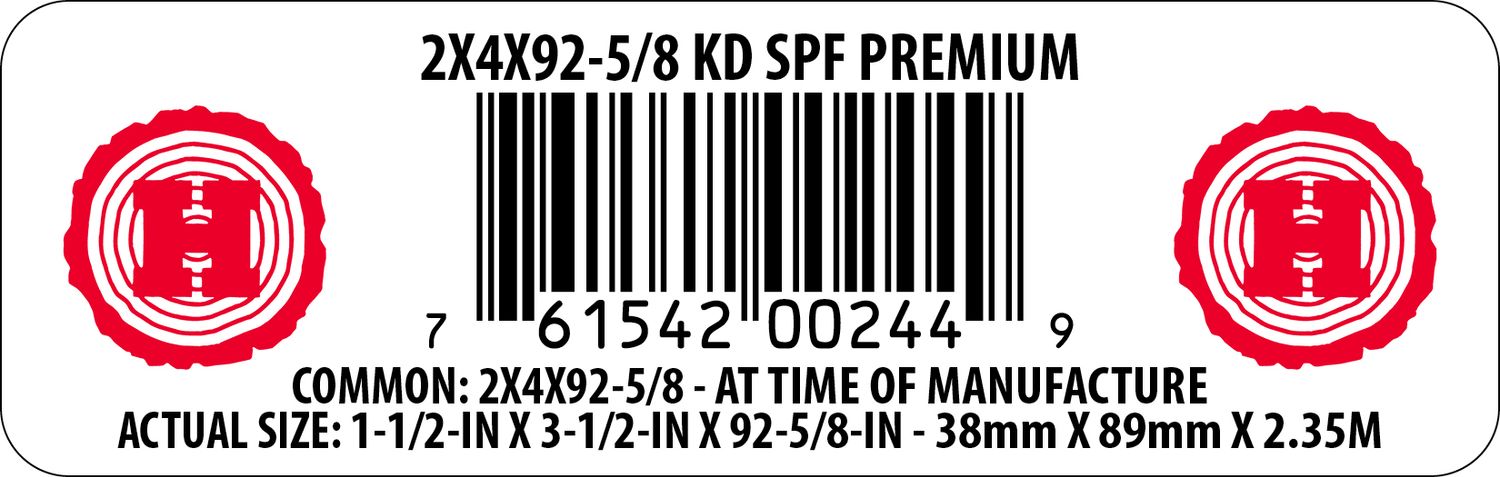 2X4X92-5/8 KD SPF PREMIUM - 00244-9