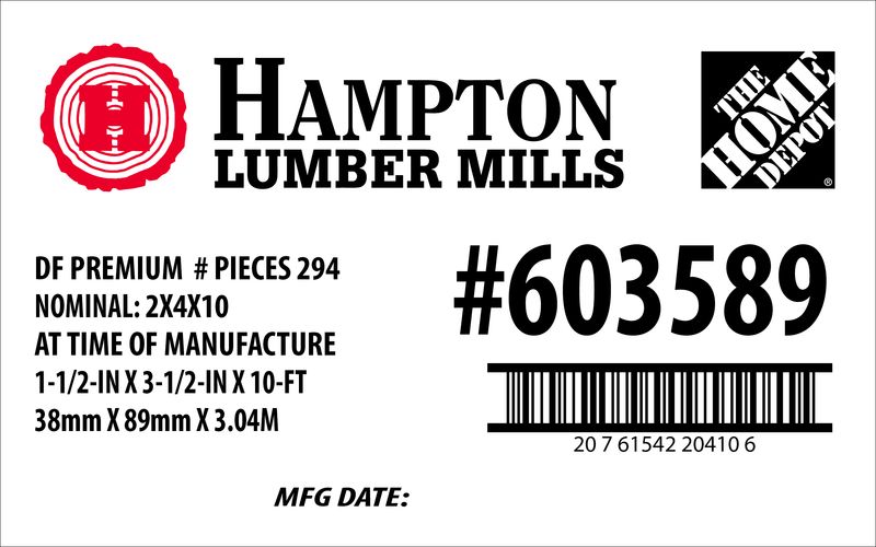 Home Depot Placards - 500 Per Roll - Minimum Order Quantity 2 Roll