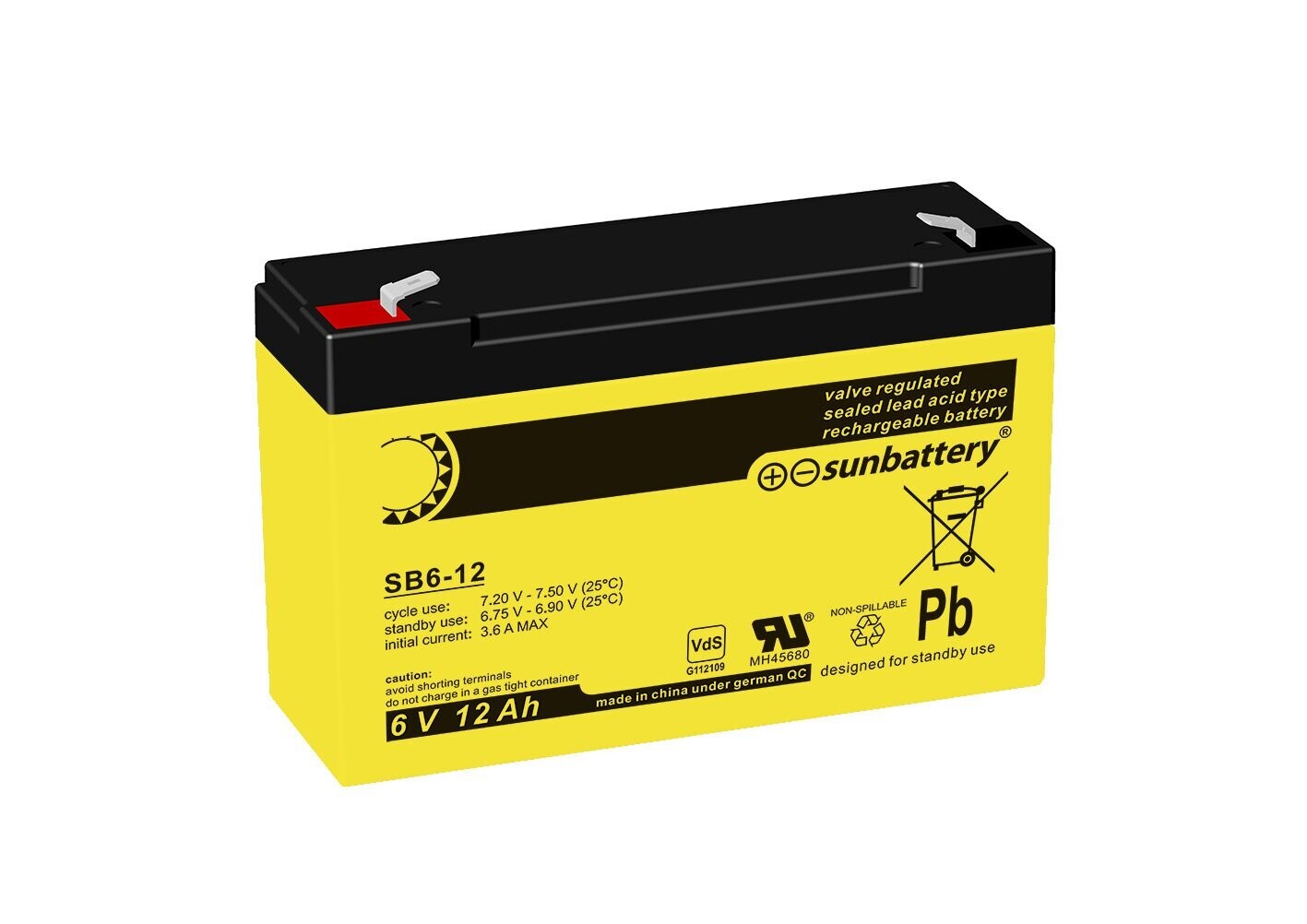 SUN Battery SB6-12VO