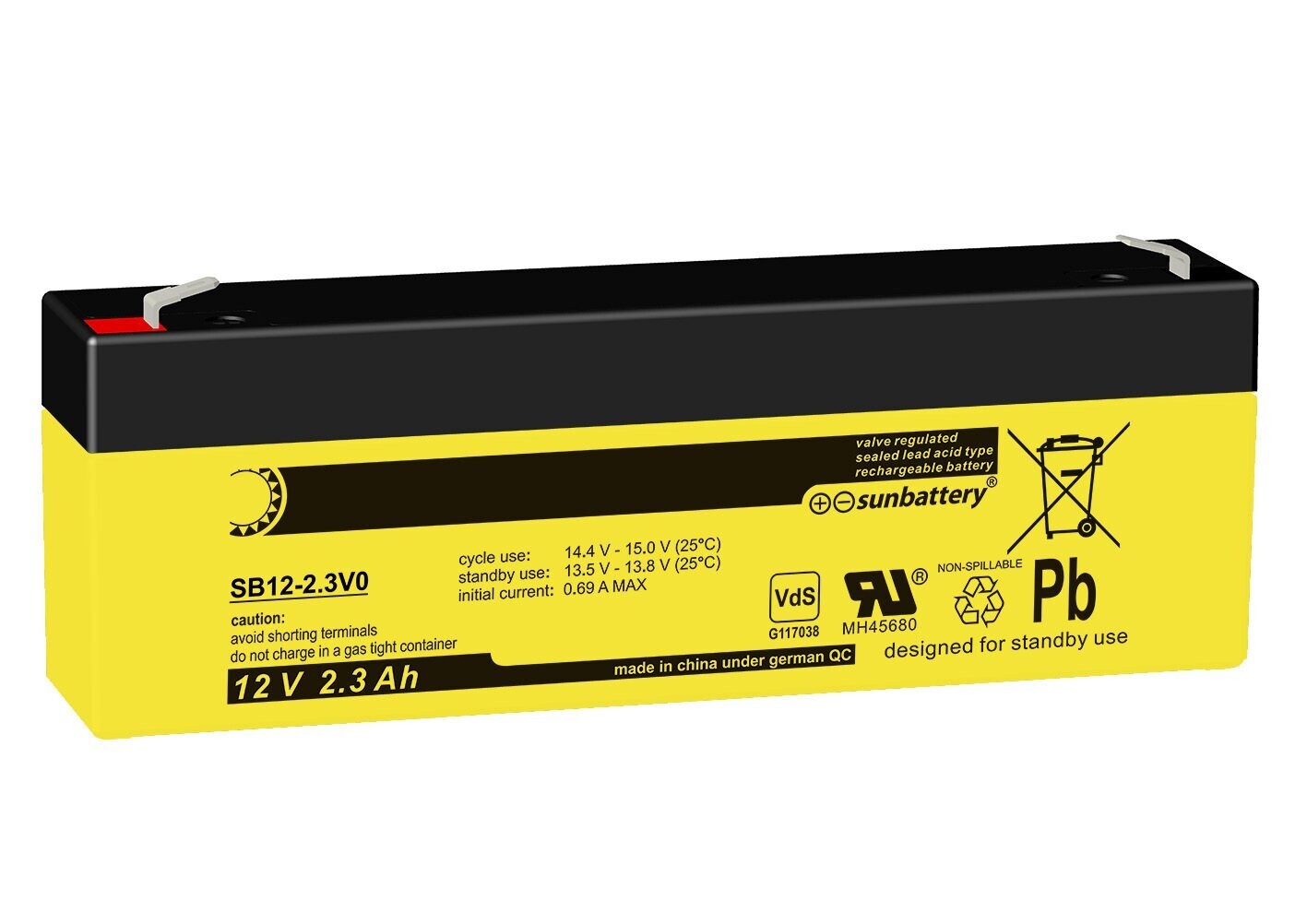 SUN Battery SB12-2.3V0