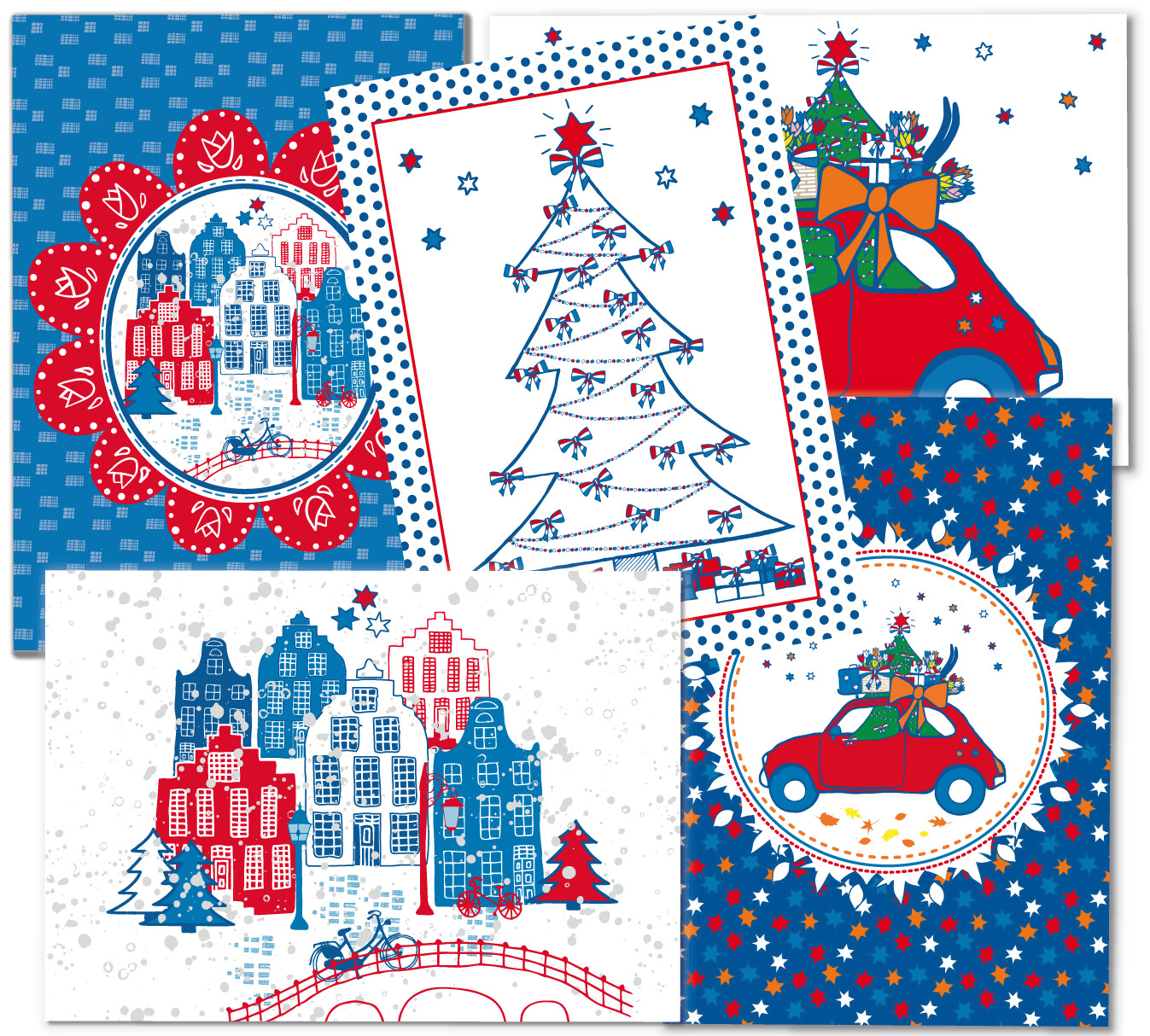 Kerstkaarten set Studio Holland | 20 ansichtkaarten