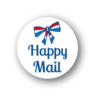Sluitstickers Happy Mail mini 10 set