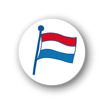 Sluitstickers Vlag NL mini 10 set