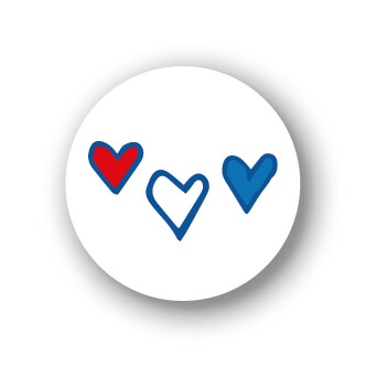 Sluitstickers Studio Holland Hartjes mini 10 set