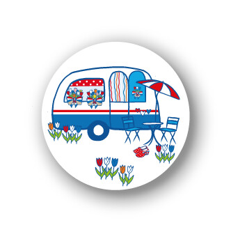 Sluitstickers Caravan mini 10 set