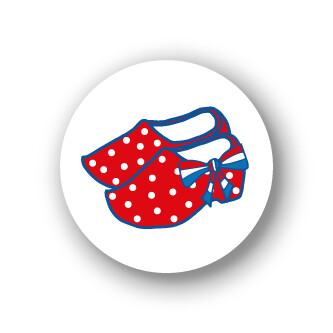 Sluitstickers Klompen mini 10 set