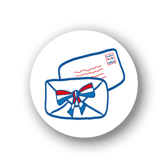 Sluitstickers envelop mini 10 set