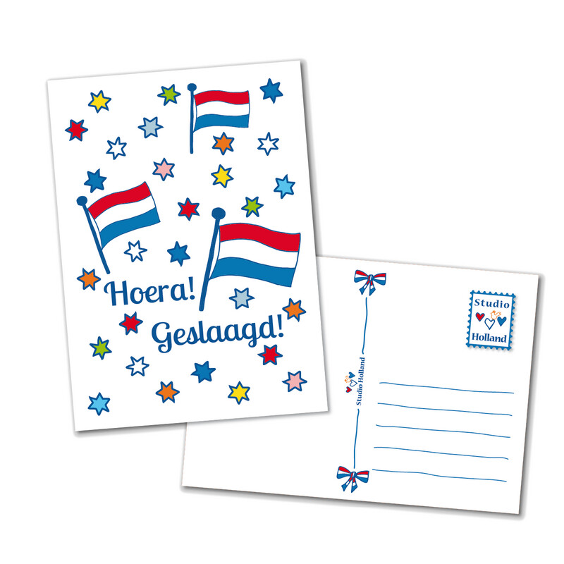 Ansichtkaart Geslaagd! | Studio Holland