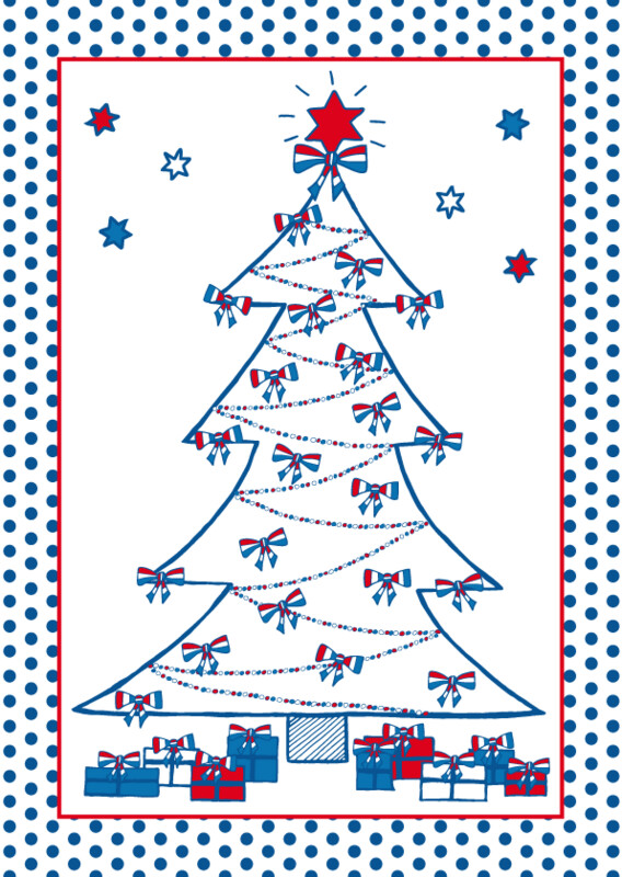 Kerstkaart Hollandse Kerstboom