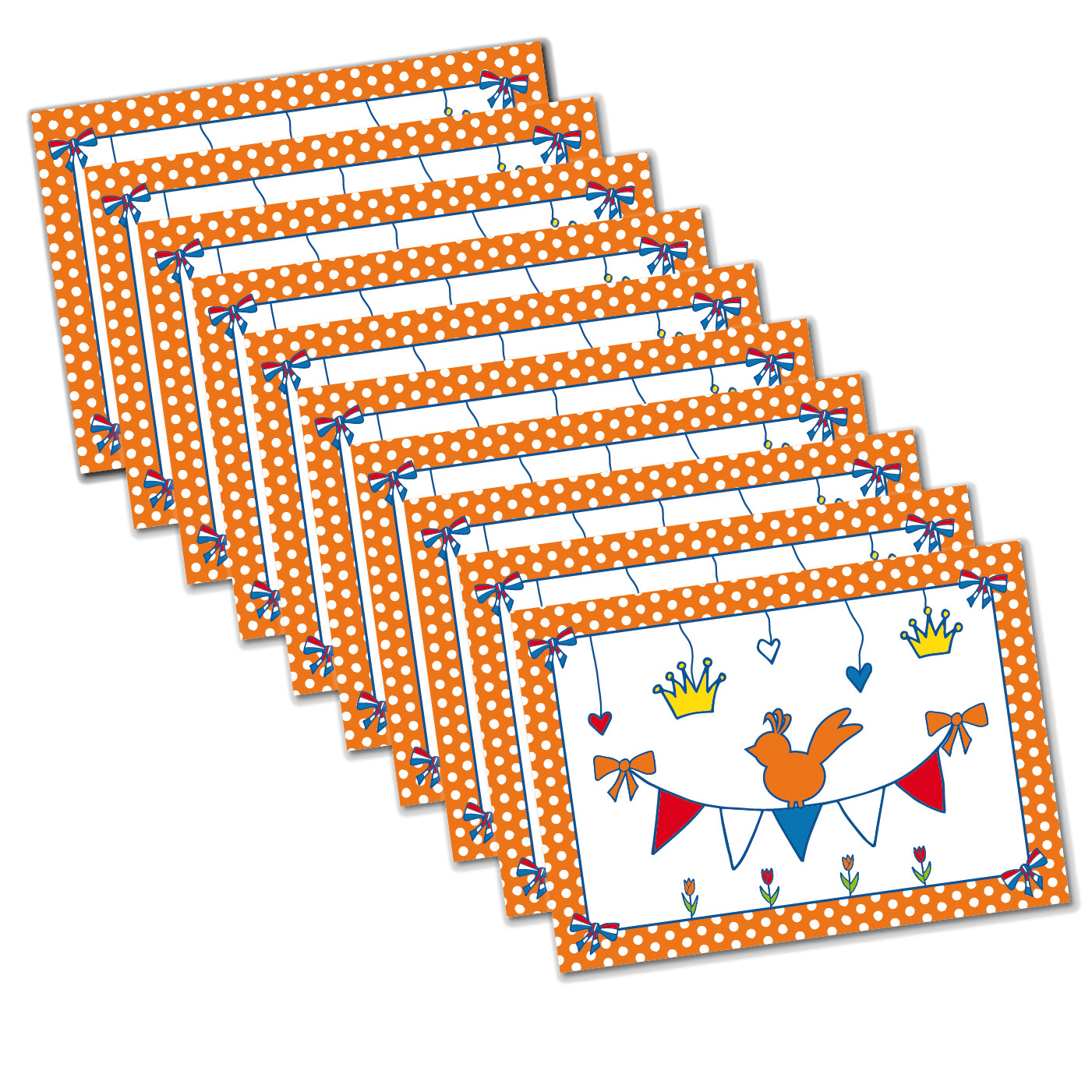 10 set Kaart Studio Holland Oranje Feest