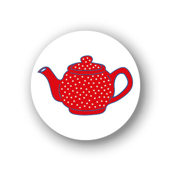 Sluitsticker Theepot mini 10-set | Studio Holland