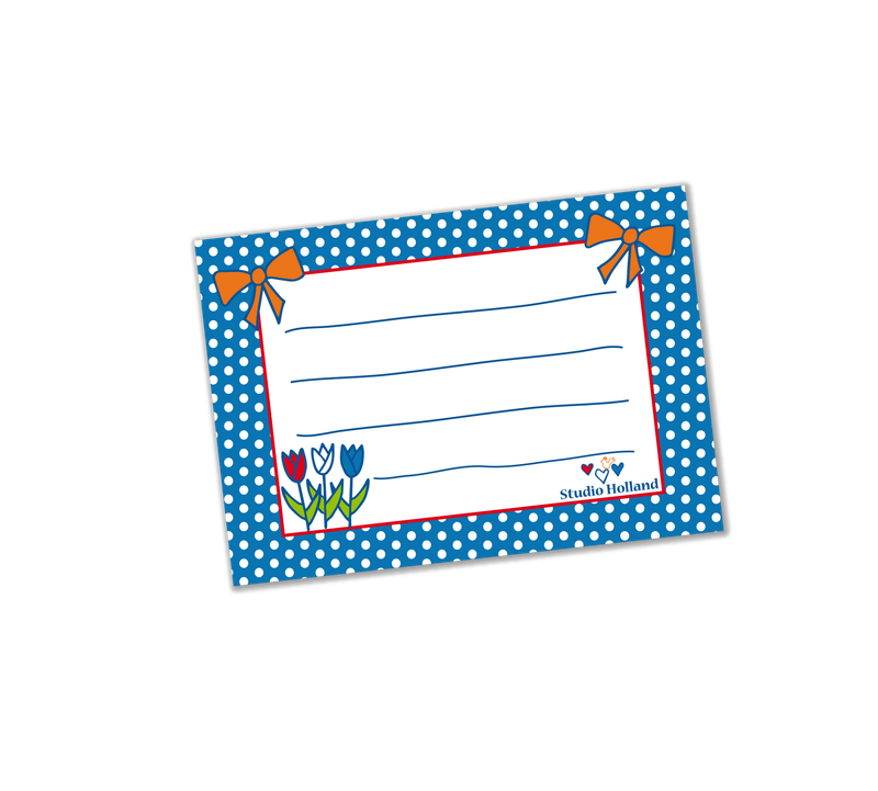 Adressticker Tulpen | blauw | Studio Holland