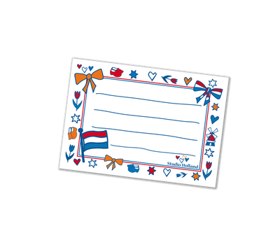 Adressticker Nederland | wit | Studio Holland