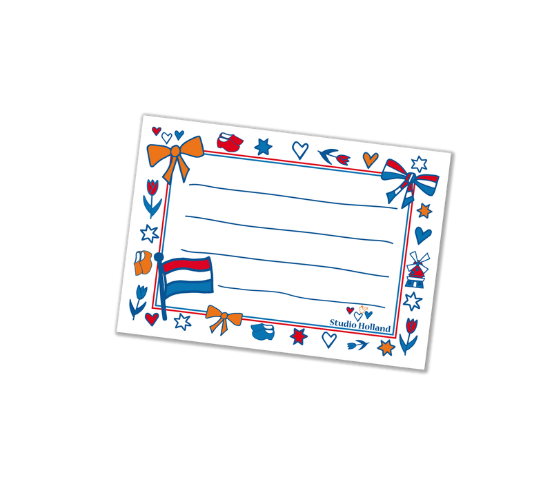 Adressticker Nederland | wit | Studio Holland