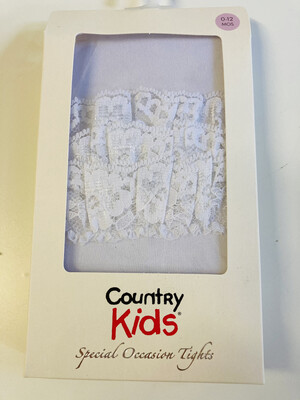 Country Kids Ruffle Rhumba Tight White