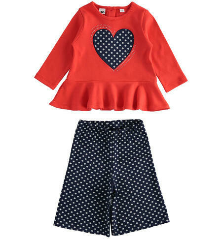 iDO polka dot Cullottes Set for Girls iDO polka dot Cullottes Set for Girls