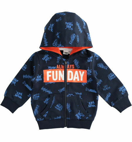 iDO Boys 100% cotton full zip sweatshirt iDO Boys 100% cotton full zip sweatshirt