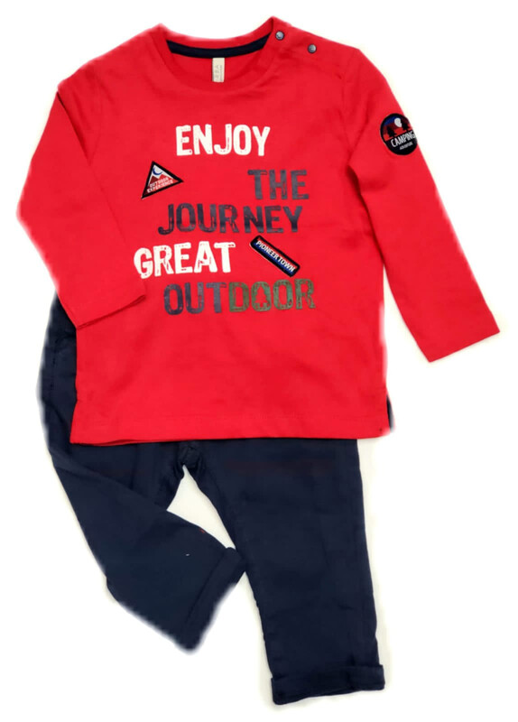 BIRBA Baby Boys 2 piece Trouser Set Red BIRBA Baby Boys 2 piece Trouser Set Red